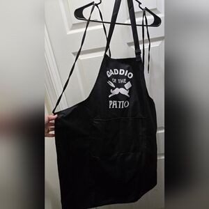 Set Of Two Aprons, One Black For Grilling, One Blue For Work/crafting/etc.